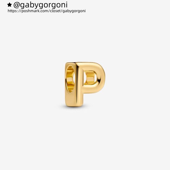Pandora Letter P Alphabet Charm - Picture 1 of 5